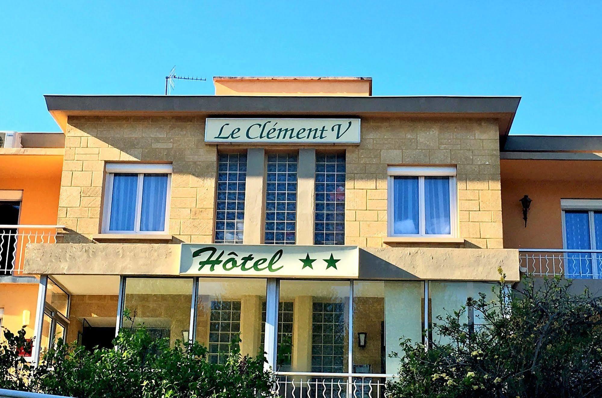 Logis Hotel Le Clement V Roquemaure  Exteriör bild